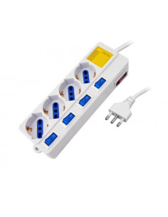 Propart Multipresa 4pos bipasso/schuko spina16A +interr. multipli nuovo modello