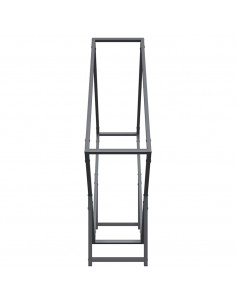 Rastrelliera per Legna da Ardere Antracite 100x25x100 cm