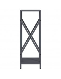 Rastrelliera per Legna da Ardere Antracite 34x25x70 cm
