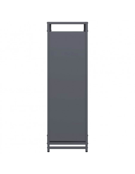Rastrelliera per Legna da Ardere Antracite 44x28x90 cm