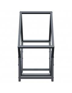 Rastrelliera per Legna da Ardere Antracite 50x25x50 cm