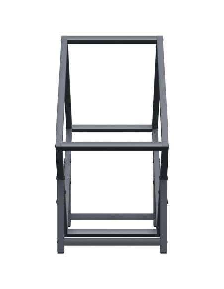 Rastrelliera per Legna da Ardere Antracite 50x25x50 cm