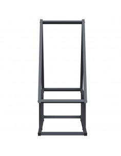 Rastrelliera per Legna da Ardere Antracite 50x25x60 cm