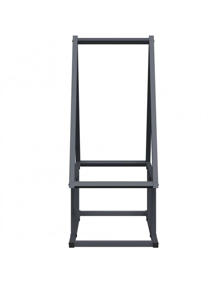 Rastrelliera per Legna da Ardere Antracite 50x25x60 cm