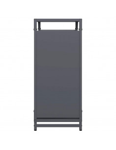 Rastrelliera per Legna da Ardere Antracite 60x28x65 cm