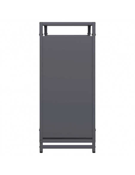 Rastrelliera per Legna da Ardere Antracite 60x28x65 cm