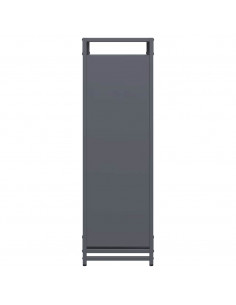Rastrelliera per Legna da Ardere Antracite 60x28x90 cm