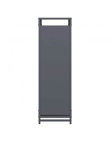 Rastrelliera per Legna da Ardere Antracite 60x28x90 cm