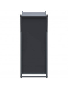 Rastrelliera per Legna da Ardere Antracite 69,5x35x81 cm