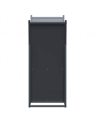 Rastrelliera per Legna da Ardere Antracite 69,5x35x81 cm