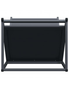 Rastrelliera per Legna da Ardere Antracite 70x43x34,5 cm