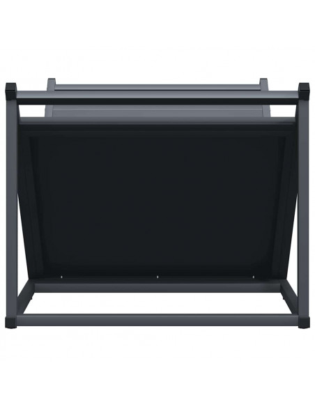 Rastrelliera per Legna da Ardere Antracite 70x43x34,5 cm