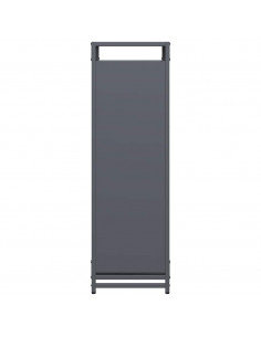 Rastrelliera per Legna da Ardere Antracite 90x28x90 cm