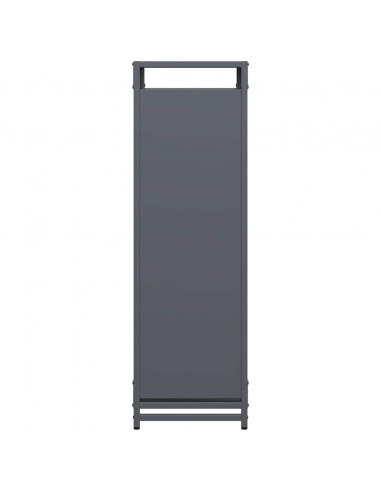 Rastrelliera per Legna da Ardere Antracite 90x28x90 cm