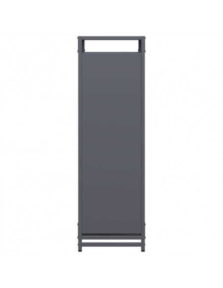 Rastrelliera per Legna da Ardere Antracite 90x28x90 cm