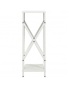 Rastrelliera per Legna da Ardere Bianca 34x25x70 cm