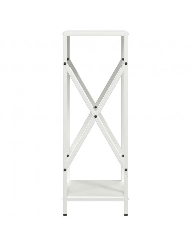Rastrelliera per Legna da Ardere Bianca 34x25x70 cm