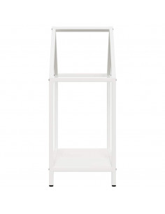 Rastrelliera per Legna da Ardere Bianca 40x25x60 cm