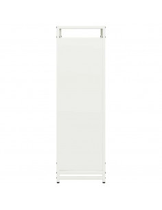 Rastrelliera per Legna da Ardere Bianca 44x28x90 cm