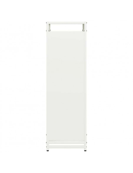 Rastrelliera per Legna da Ardere Bianca 44x28x90 cm