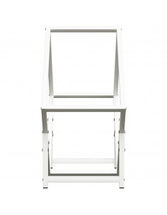 Rastrelliera per Legna da Ardere Bianca 50x25x50 cm