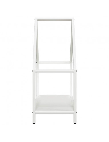 Rastrelliera per Legna da Ardere Bianca 60x25x60 cm