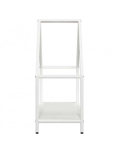 Rastrelliera per Legna da Ardere Bianca 60x25x60 cm
