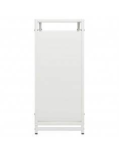 Rastrelliera per Legna da Ardere Bianca 60x28x65 cm