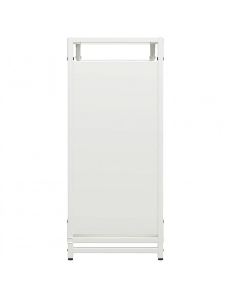 Rastrelliera per Legna da Ardere Bianca 60x28x65 cm