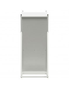 Rastrelliera per Legna da Ardere Bianca 69,5x35x81 cm