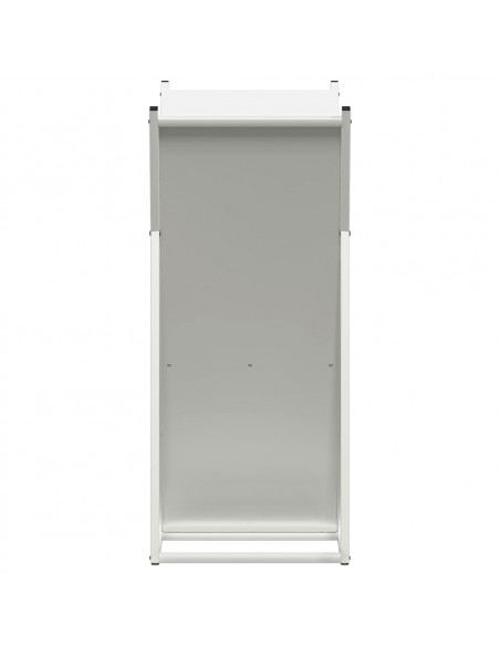 Rastrelliera per Legna da Ardere Bianca 69,5x35x81 cm