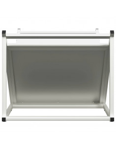 Rastrelliera per Legna da Ardere Bianca 70x43x34,5 cm