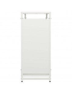 Rastrelliera per Legna da Ardere Bianca 90x28x65 cm