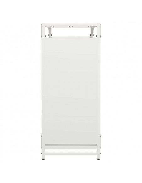 Rastrelliera per Legna da Ardere Bianca 90x28x65 cm