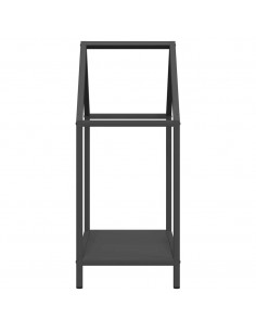 Rastrelliera per Legna da Ardere Nera 40x25x60 cm