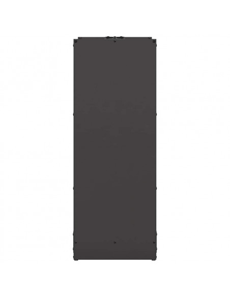 Rastrelliera per Legna da Ardere Nera 40x30x80 cm