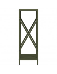 Rastrelliera per Legna da Ardere Verde Oliva 34x25x70 cm