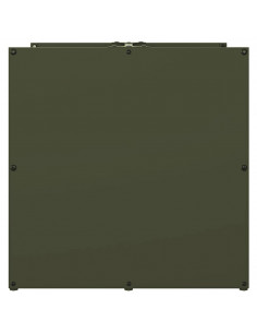 Rastrelliera per Legna da Ardere Verde Oliva 40x40x40 cm