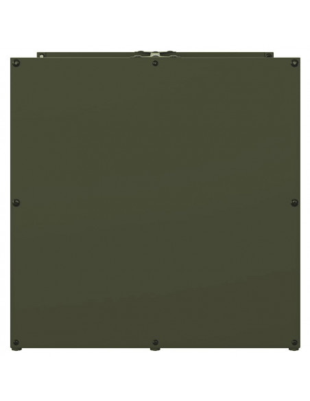 Rastrelliera per Legna da Ardere Verde Oliva 40x40x40 cm