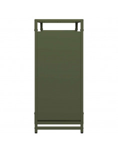 Rastrelliera per Legna da Ardere Verde Oliva 90x28x65 cm