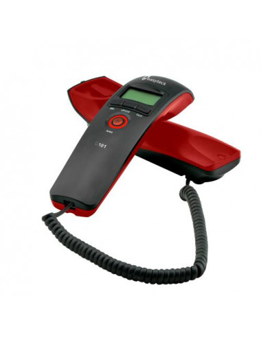 TELEFONO BASE GONDOLA EASYTECK G101 BLACK/RED CON DISPLAY