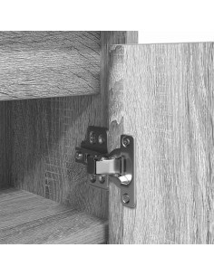 Scarpiera Grigio Sonoma 29,5x34x76 cm in Legno Multistrato