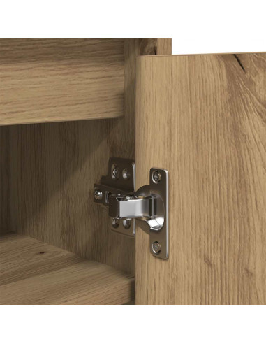 Scarpiera Rovere Artigianale 29,5x34x76 cm in Legno Multistrato