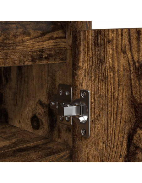 Scarpiera Rovere Fumo 29,5x34x76 cm in Legno Multistrato