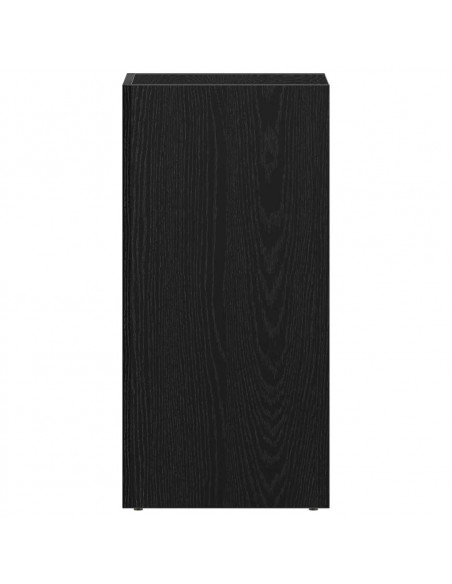 Scatola per Contenitori LP in Rovere Nero 71x34x36cm Truciolato