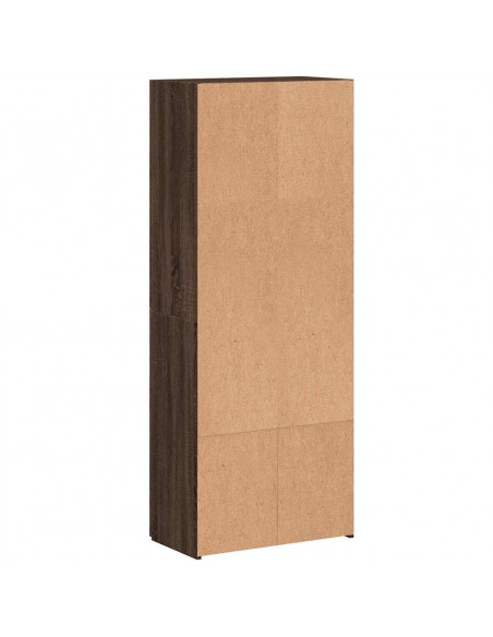 Schedario Rovere Marrone 60x32x153 cm in Legno Multistrato