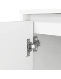 Scrivania Bianca 120x42x76 cm in Legno Multistrato