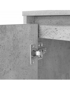 Scrivania Grigio Cemento 120x42x76 cm in Legno Multistrato