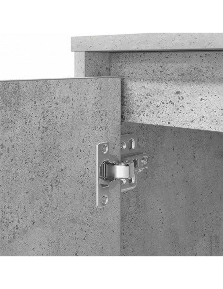 Scrivania Grigio Cemento 120x42x76 cm in Legno Multistrato