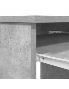 Scrivania Grigio Cemento 86x49x76 cm in Legno Multistrato